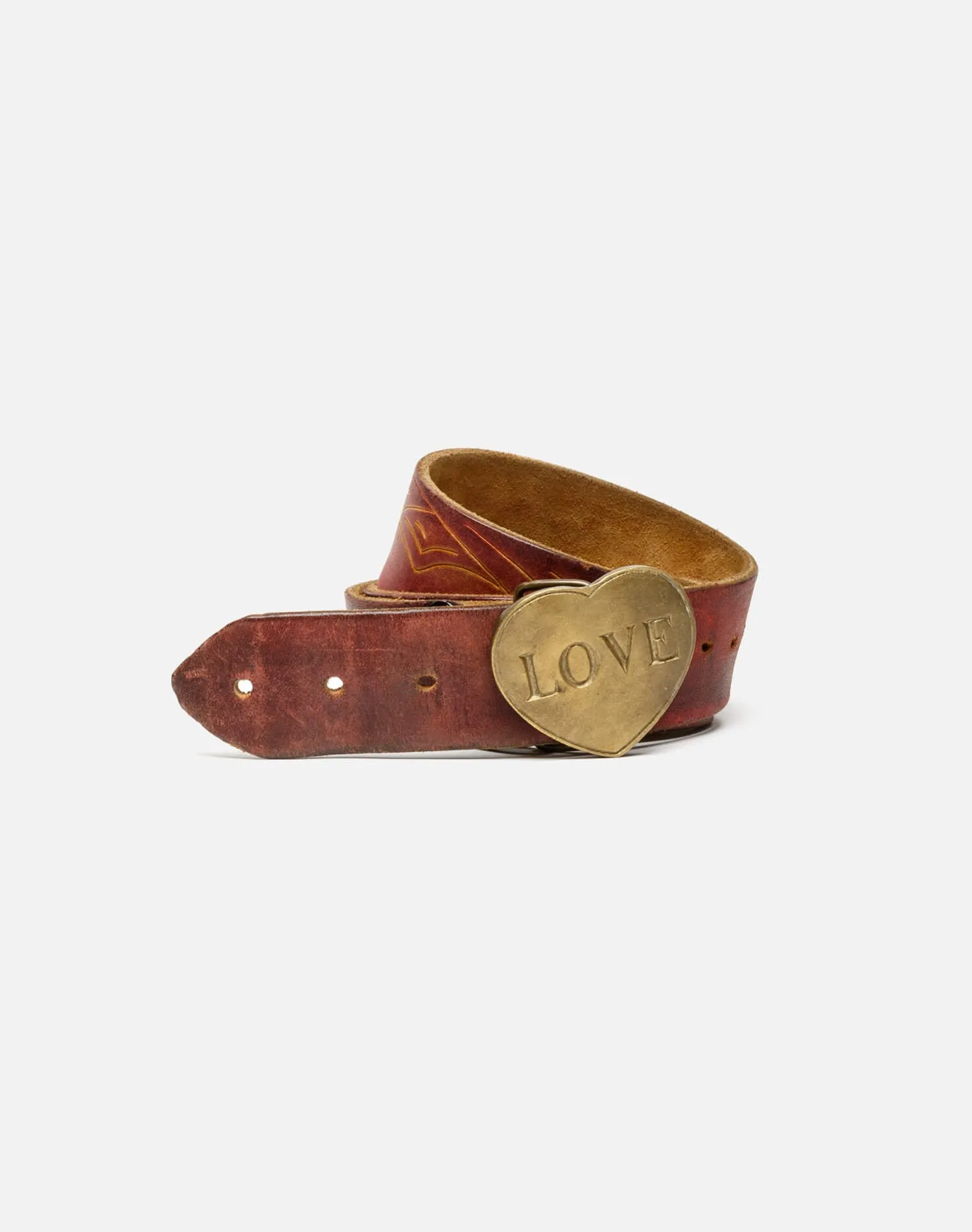 70s Love Buckle on Landscape Belt