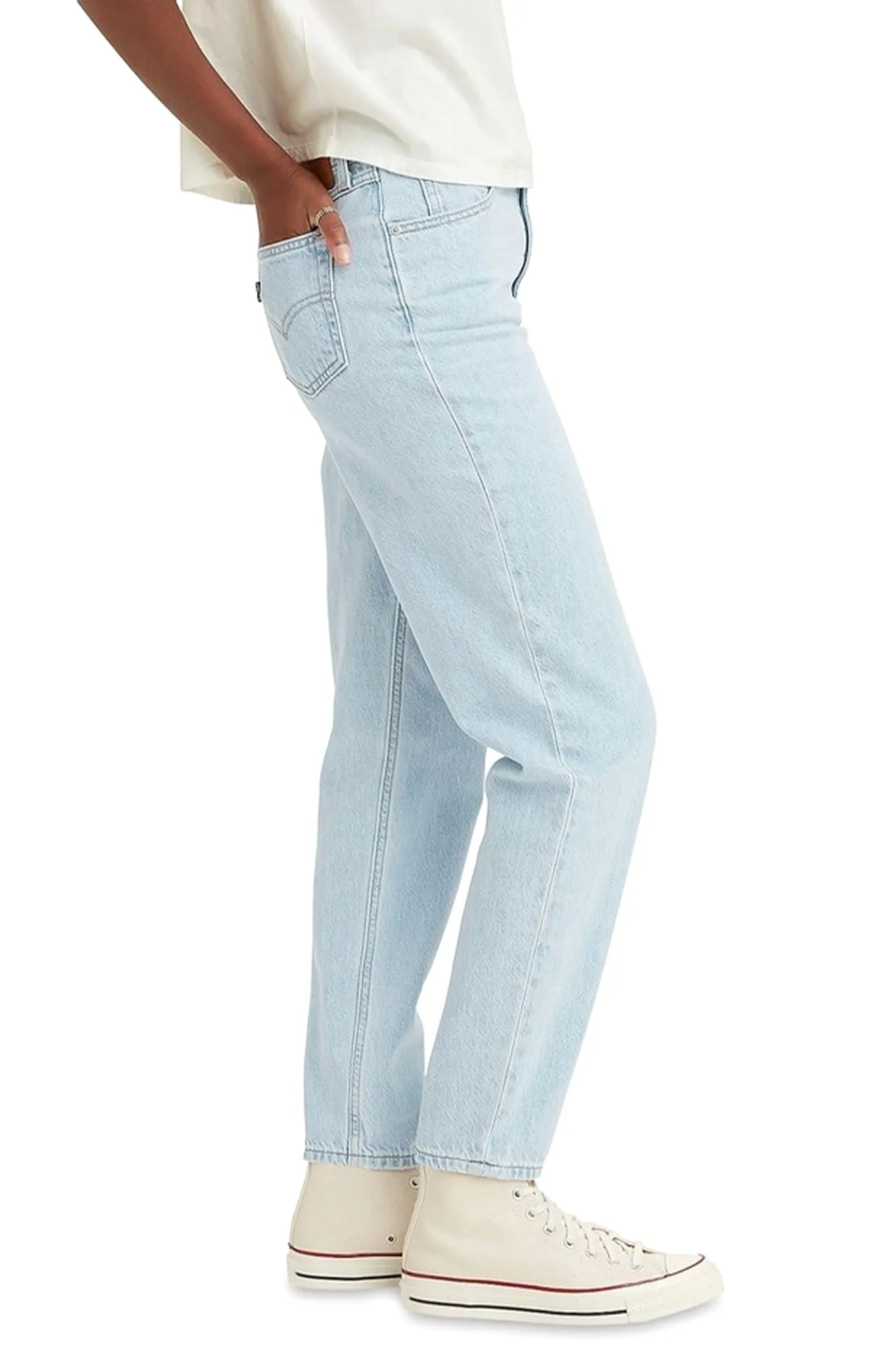 80's Mom Jean | Light Indigo Stonewash