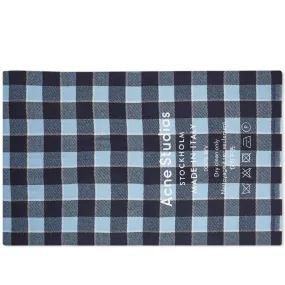 Acne Studios Cassiar Check ScarfNavy & Dusty Blue