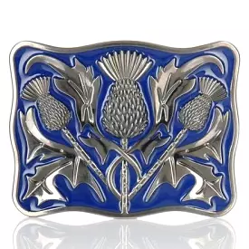 Antique Blue Thistle Buckle