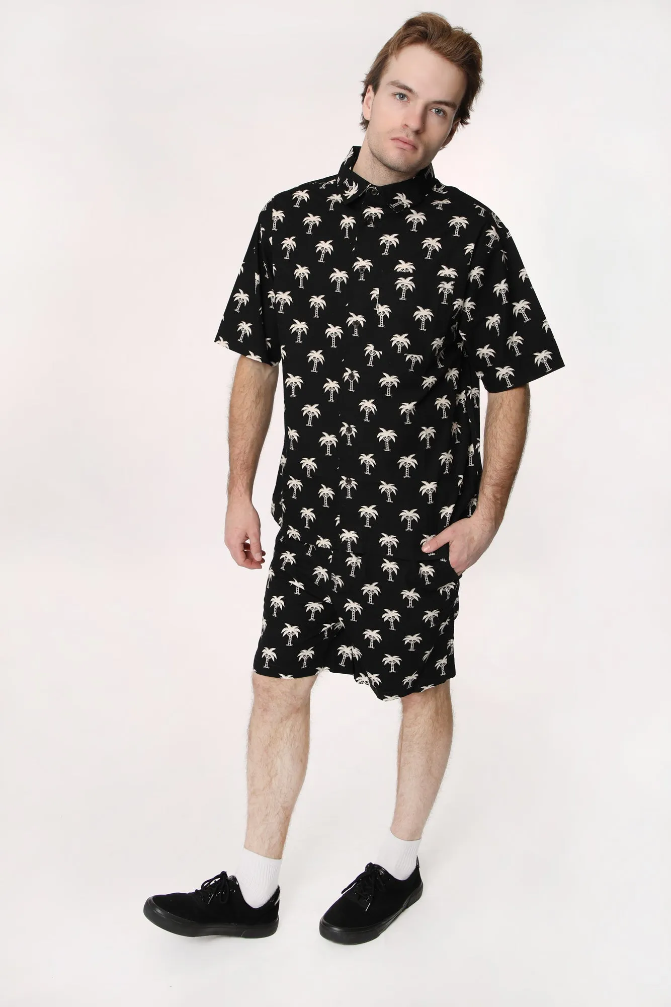 Arsenic Mens Printed Button-Up