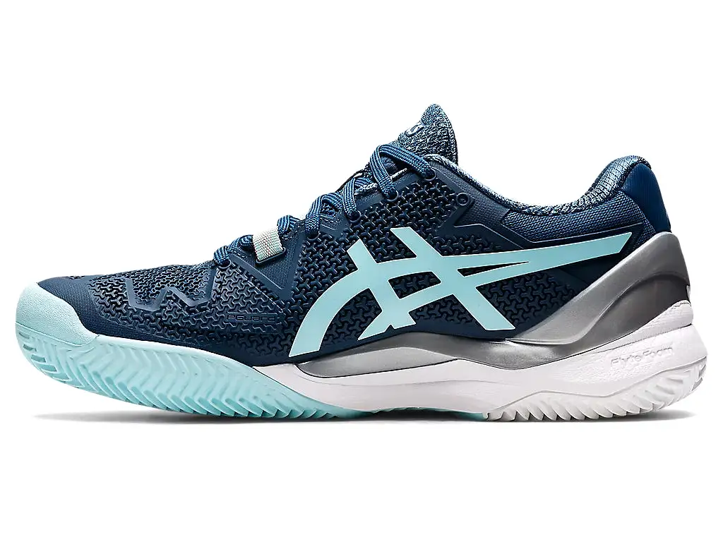 ASICS Women's GEL-RESOLUTION 8 CLAY (LIGHT INDIGO/CLEAR BLUE)