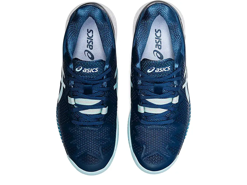 ASICS Women's GEL-RESOLUTION 8 CLAY (LIGHT INDIGO/CLEAR BLUE)