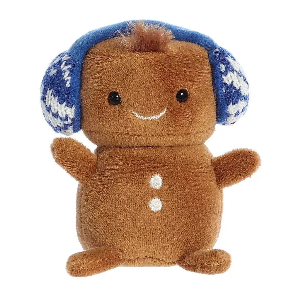 Aurora Mini Brown Holiday Land of Lils 4 Lil' Gingie Festive Plush Toy