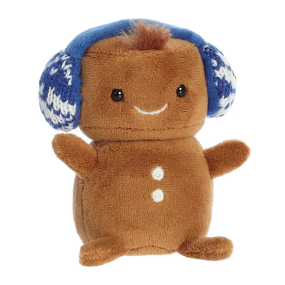 Aurora Mini Brown Holiday Land of Lils 4 Lil' Gingie Festive Plush Toy