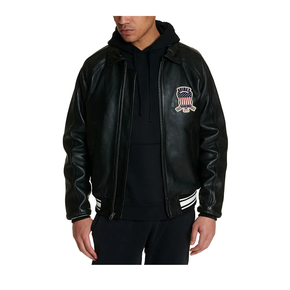 Avirex Mens Icon Jacket AVF20BO01-001 Jet Black