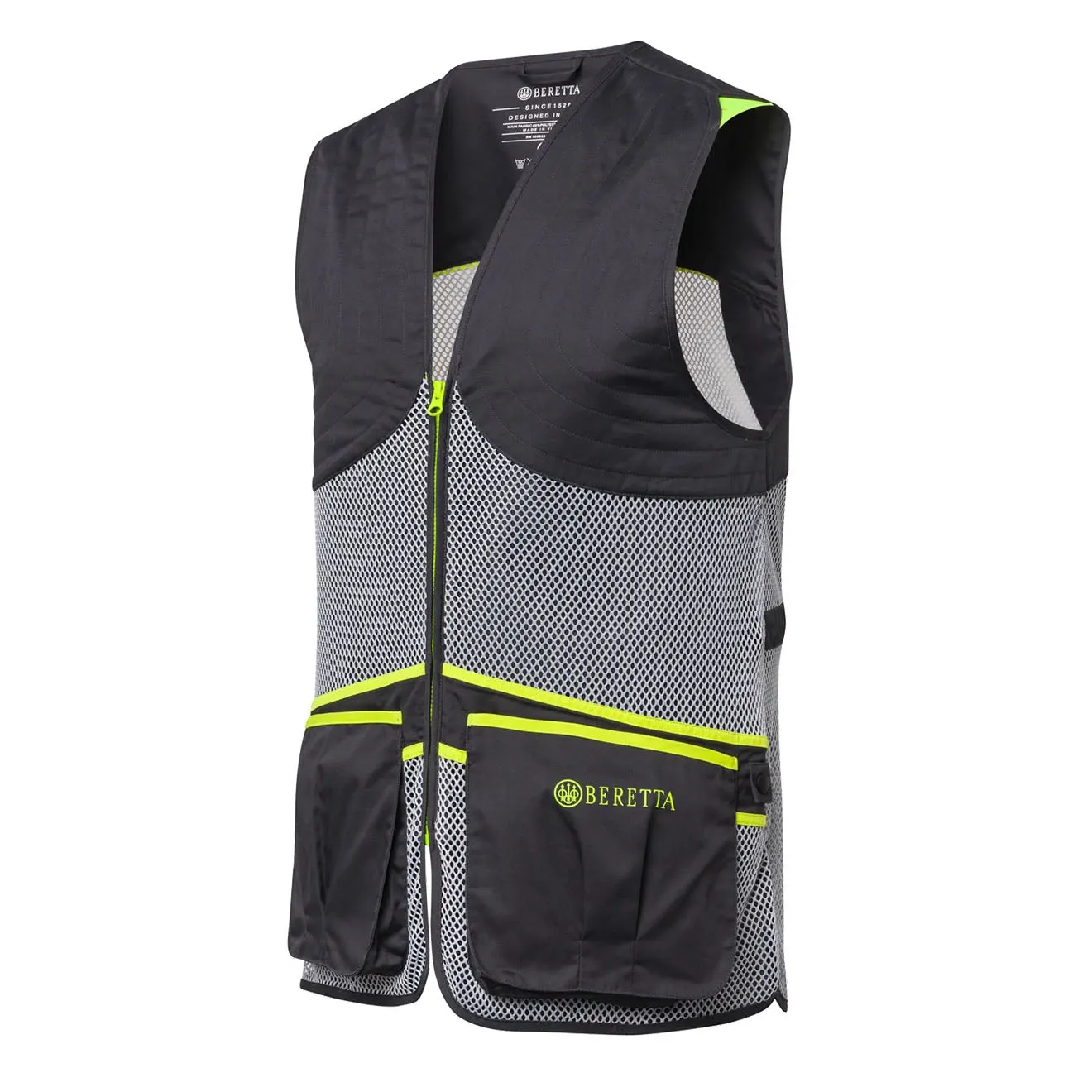 Beretta Full Mesh Vest Ebony / Ice Grey