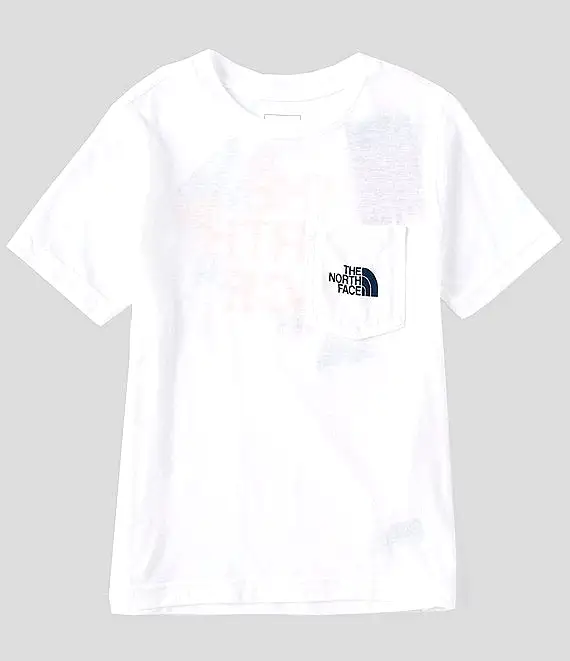 Boy's The North Face | Short Sleeve Tri-Blend Tee | TNF White Multi