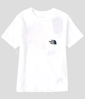 Boy's The North Face | Short Sleeve Tri-Blend Tee | TNF White Multi