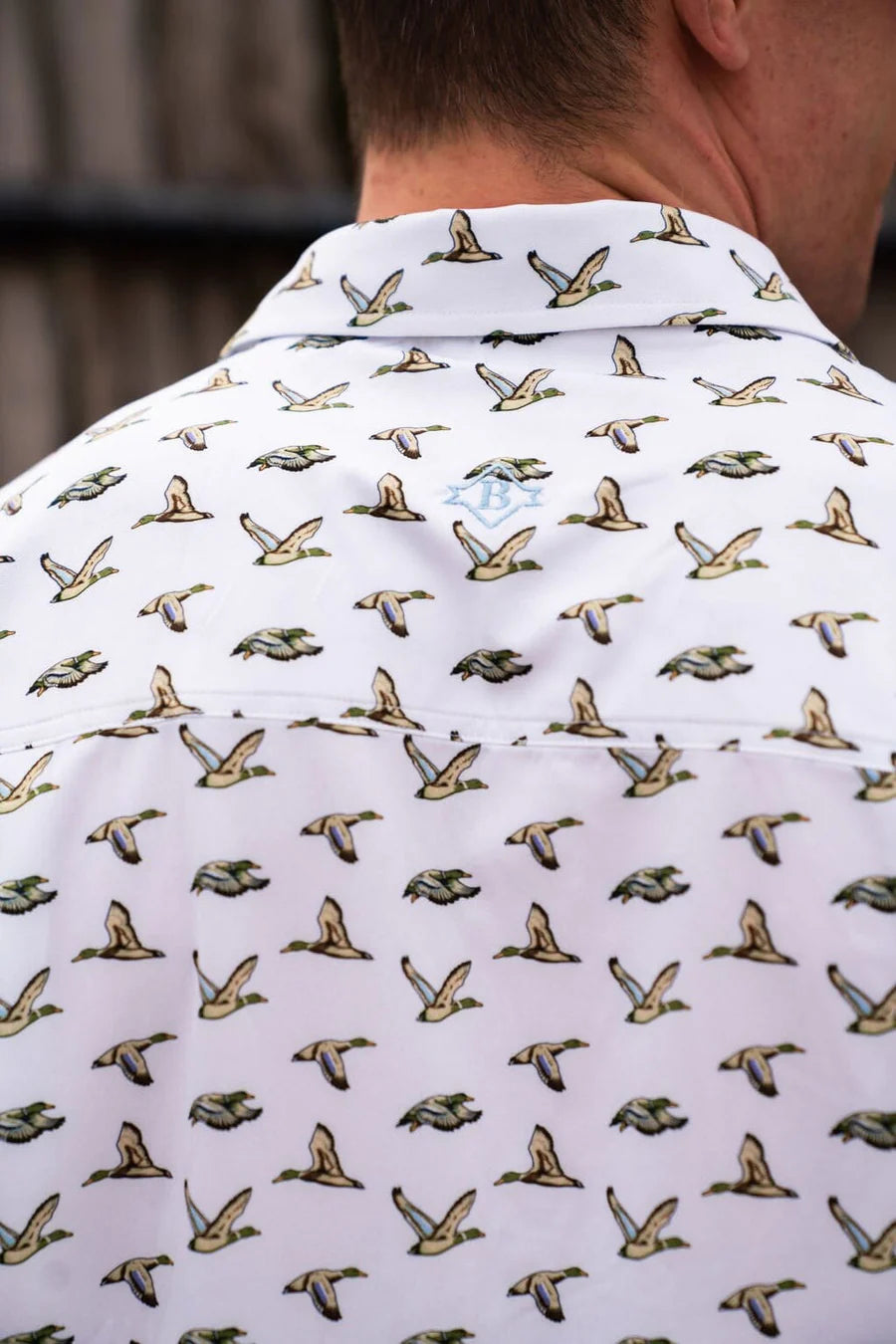 Burlebo Mallard Ducks Performance Button Up