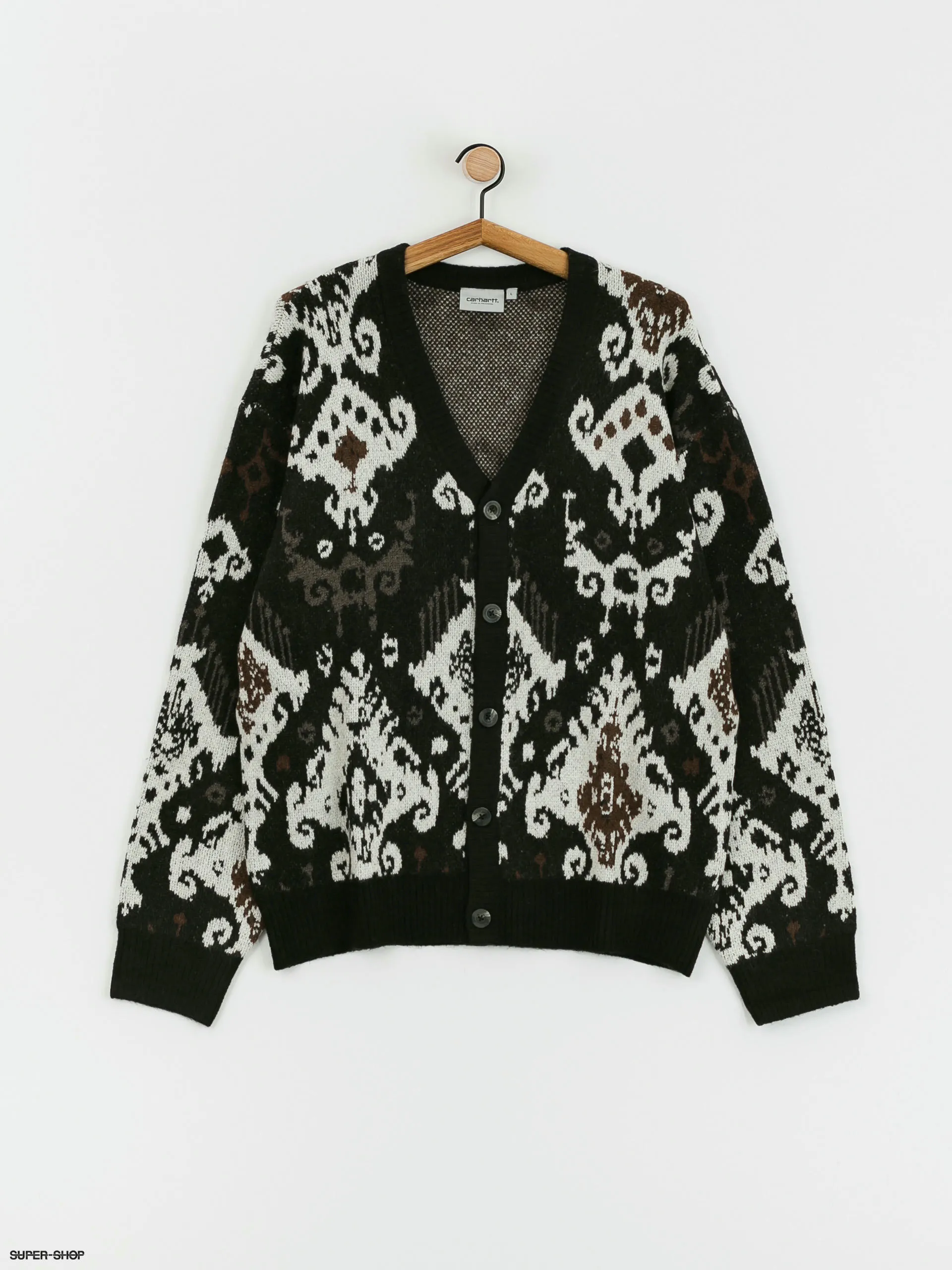 Carhartt WIP Baru Cardigan Sweater (baru jacquard black)