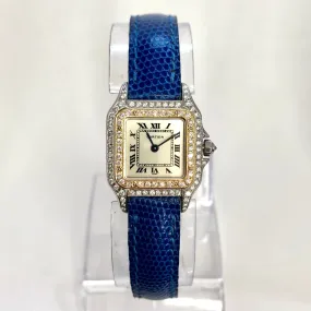 CARTIER PANTHERE 23mm Quartz 2 Tone 0.47TCW DIAMOND Watch