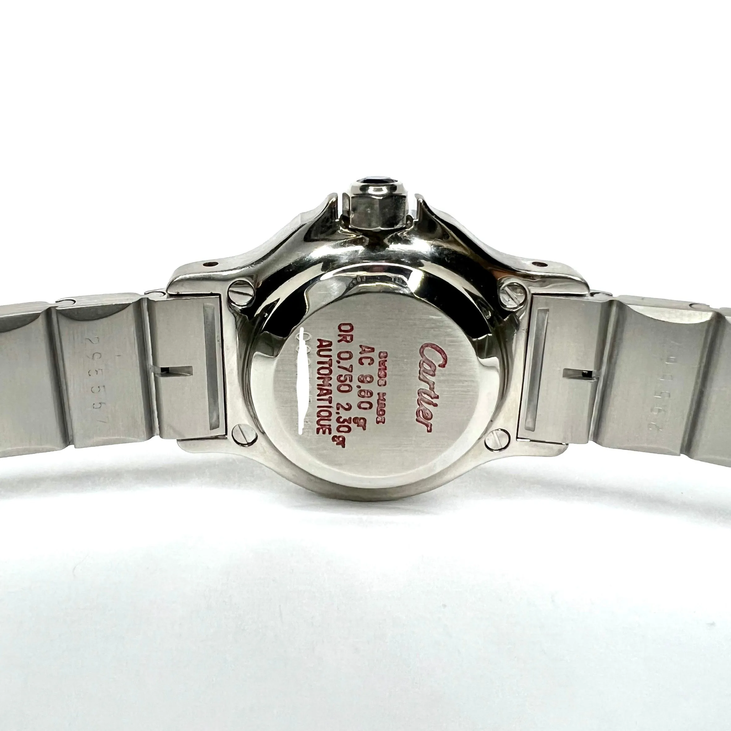 CARTIER SANTOS OCTAGON Automatic 25mm 2 Tone 0.32TCW DIAMOND Watch