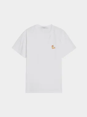 Chillax Fox Patch Classic Tee-Shirt, White