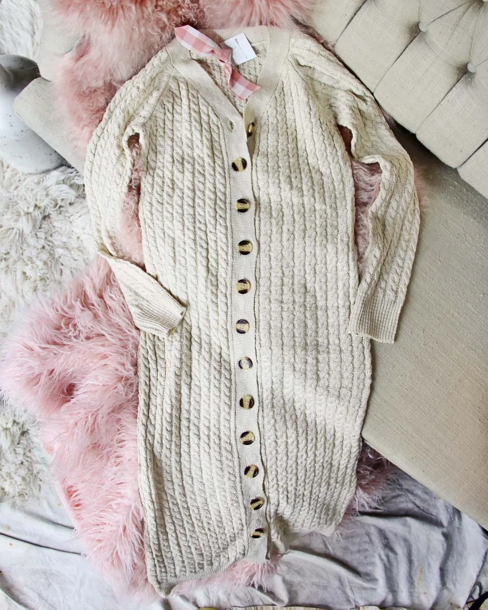 Cobblestone Knit Sweater Dress