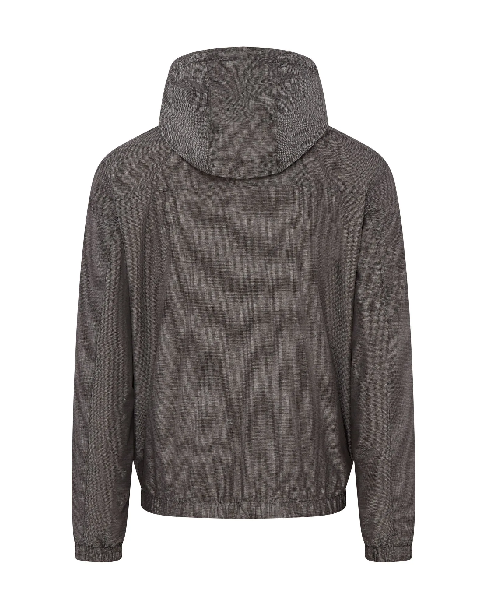 Corneliani Micro Detail Luxury Hooded Jacket (Graphite)