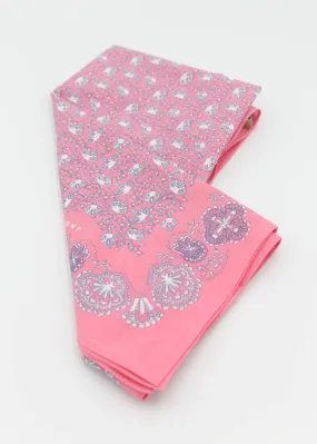 Cotton Square Foulard No675 - Pop Pink