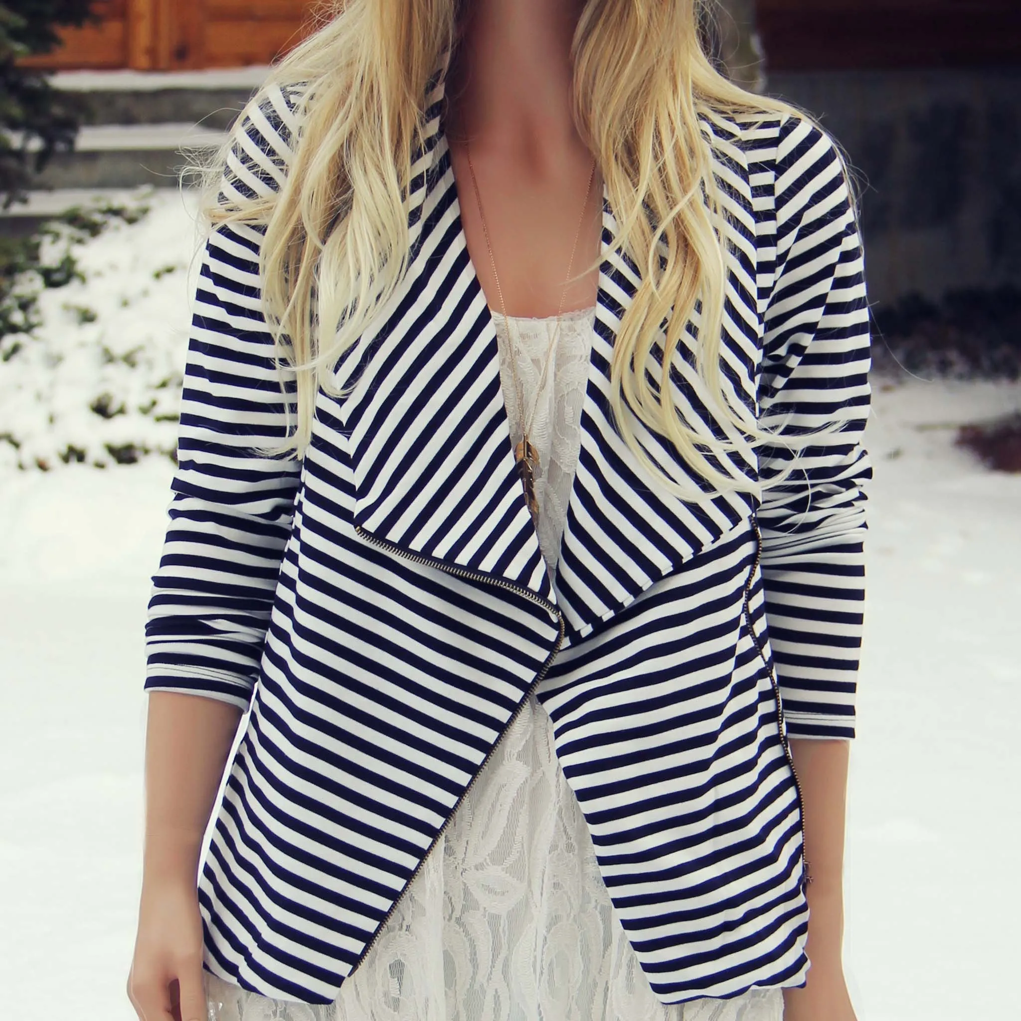 Cozy Saturday Stripe Jacket