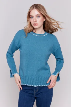 Crew-Neck Plushy Sweater