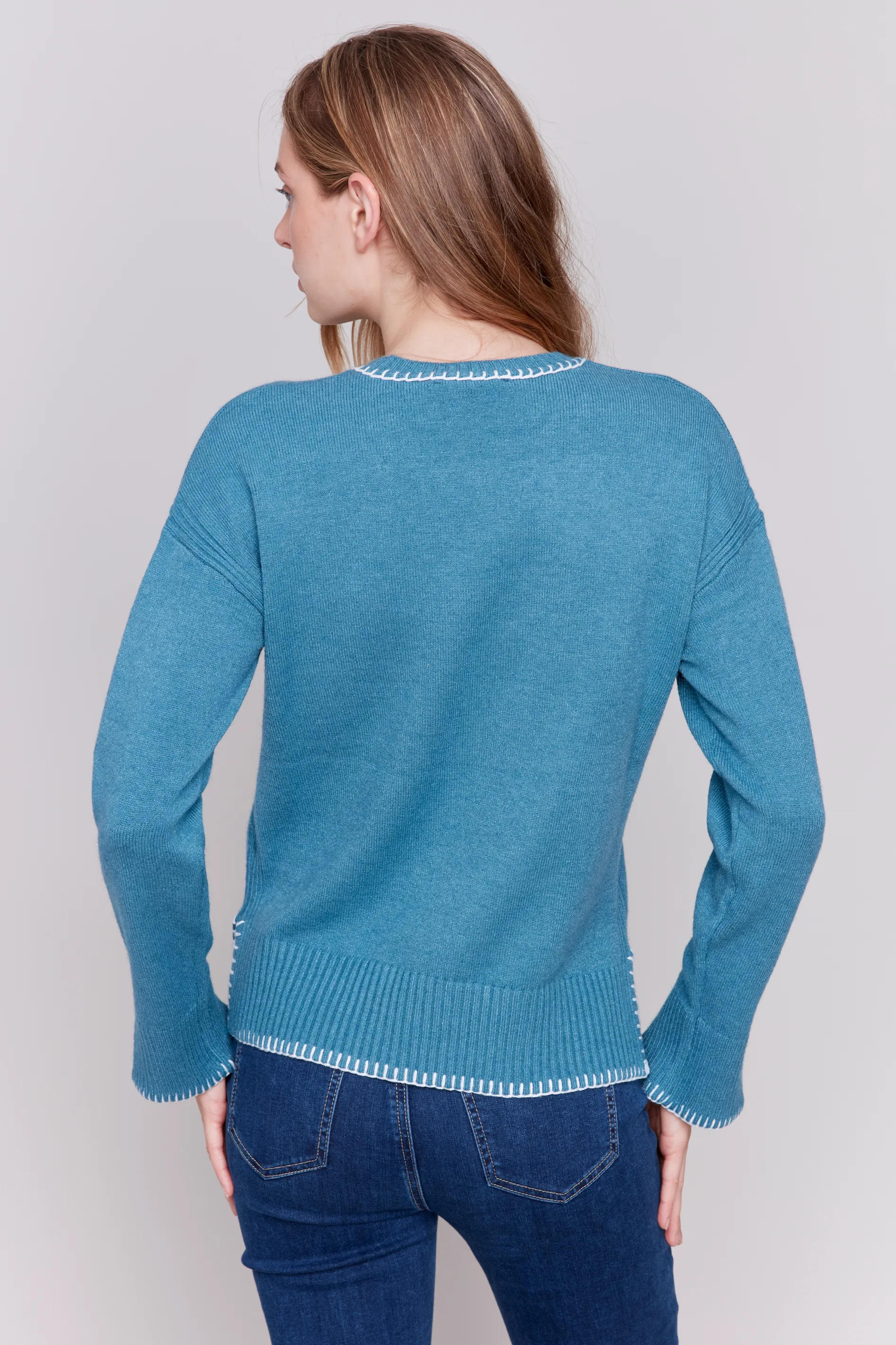 Crew-Neck Plushy Sweater