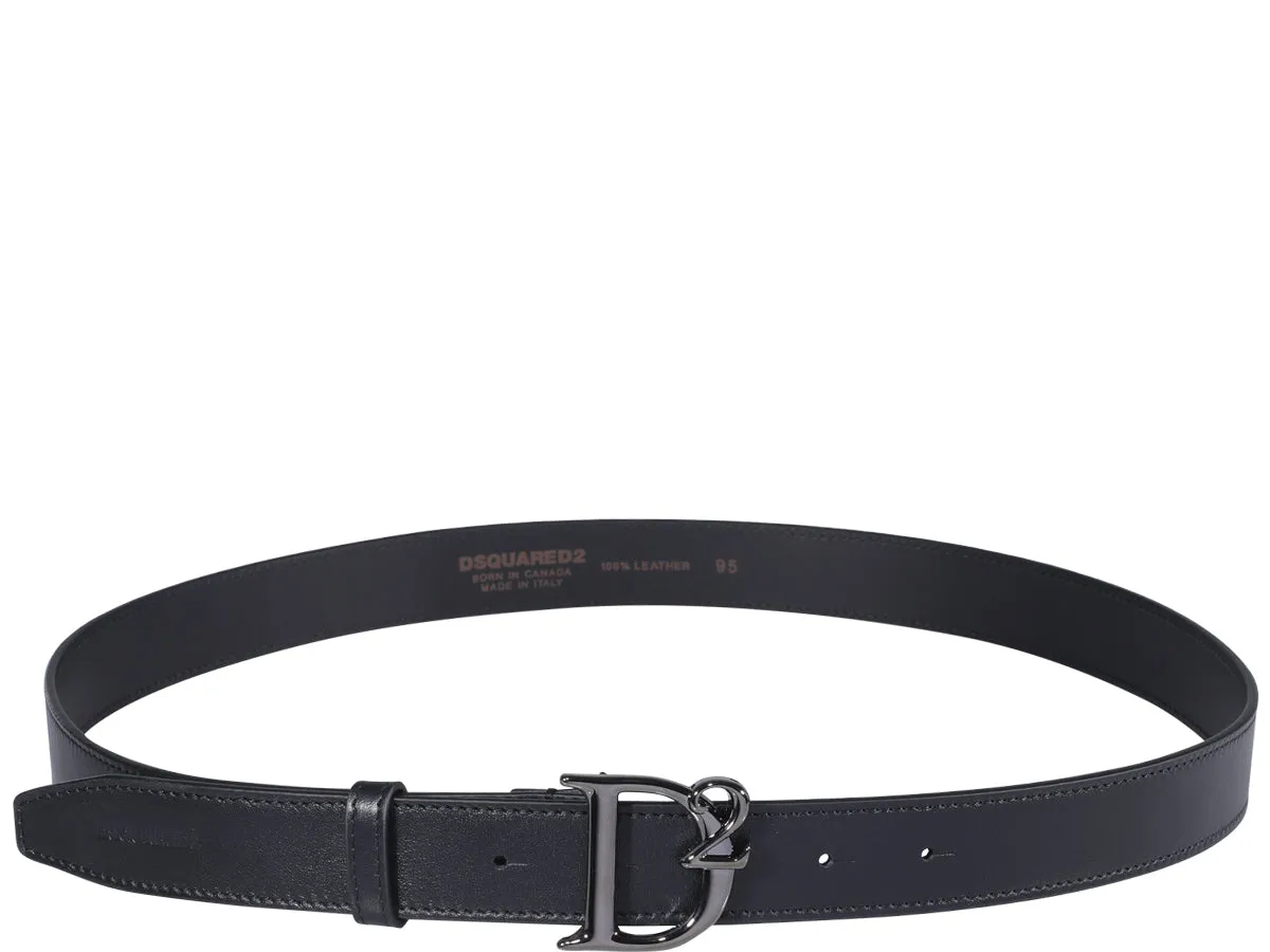 Dsquared2 Logo Plaque Buckle-Fastened Belt