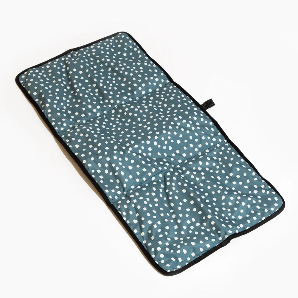 Dusty Blue Dapple Dot Changing Mat