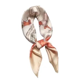 ETA 8/26 - Pink Equestrian Satin Scarf