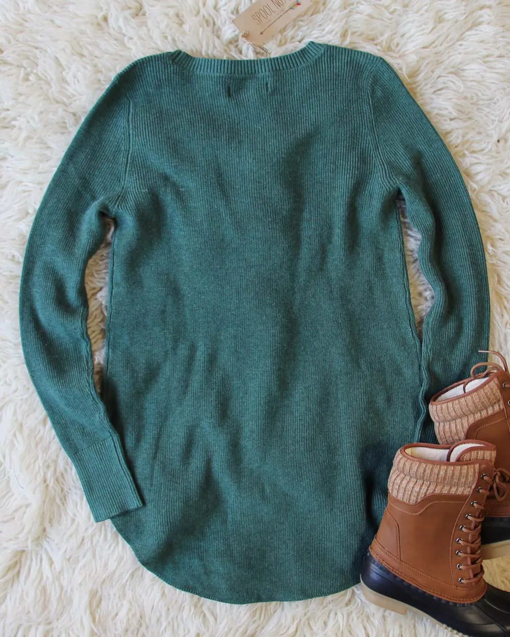 Everyday Layering Sweater in Pine