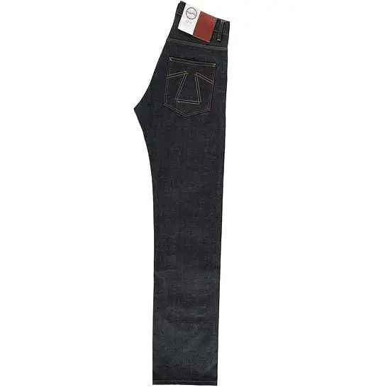 Fit 67 Loose Straight Selvedge Denim Jeans, Indigo Blue