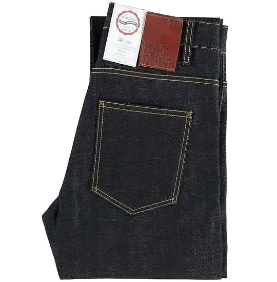 Fit 76 Regular Straight Selvedge Denim jeans, Indigo Blue