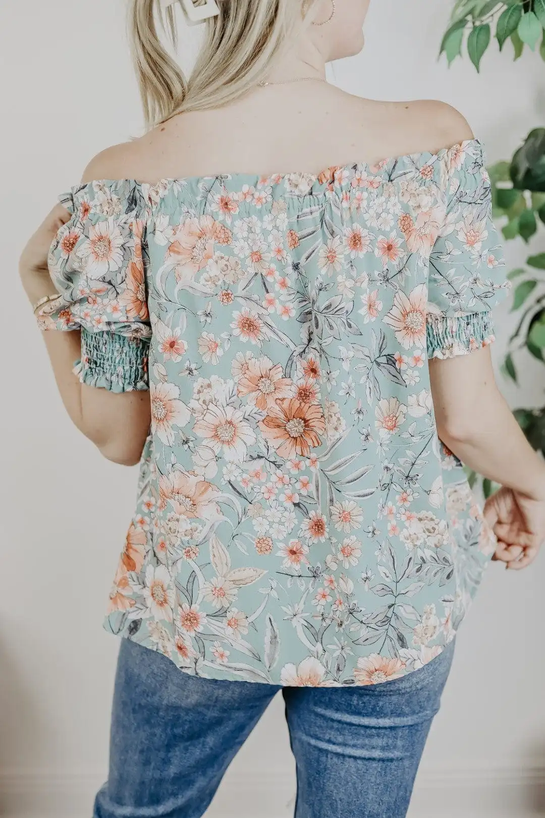 Floral Off The Shoulder Top