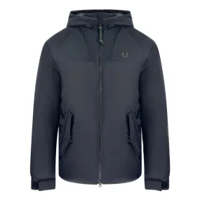 Fred Perry Instulated Black Hooded Jacket