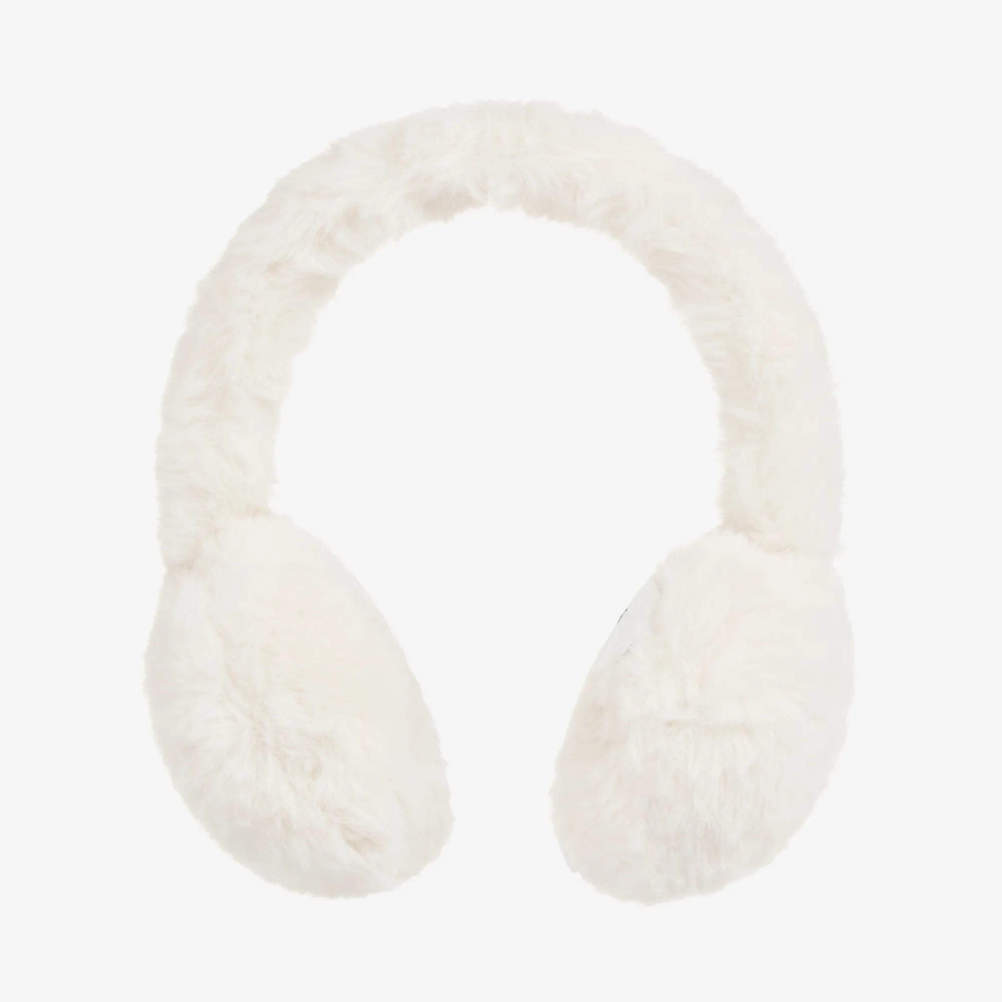 Girls Ivory Faux Fur Earmuffs