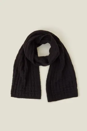 Gloves & Scarves | Geo Knit Scarf | Accessorize