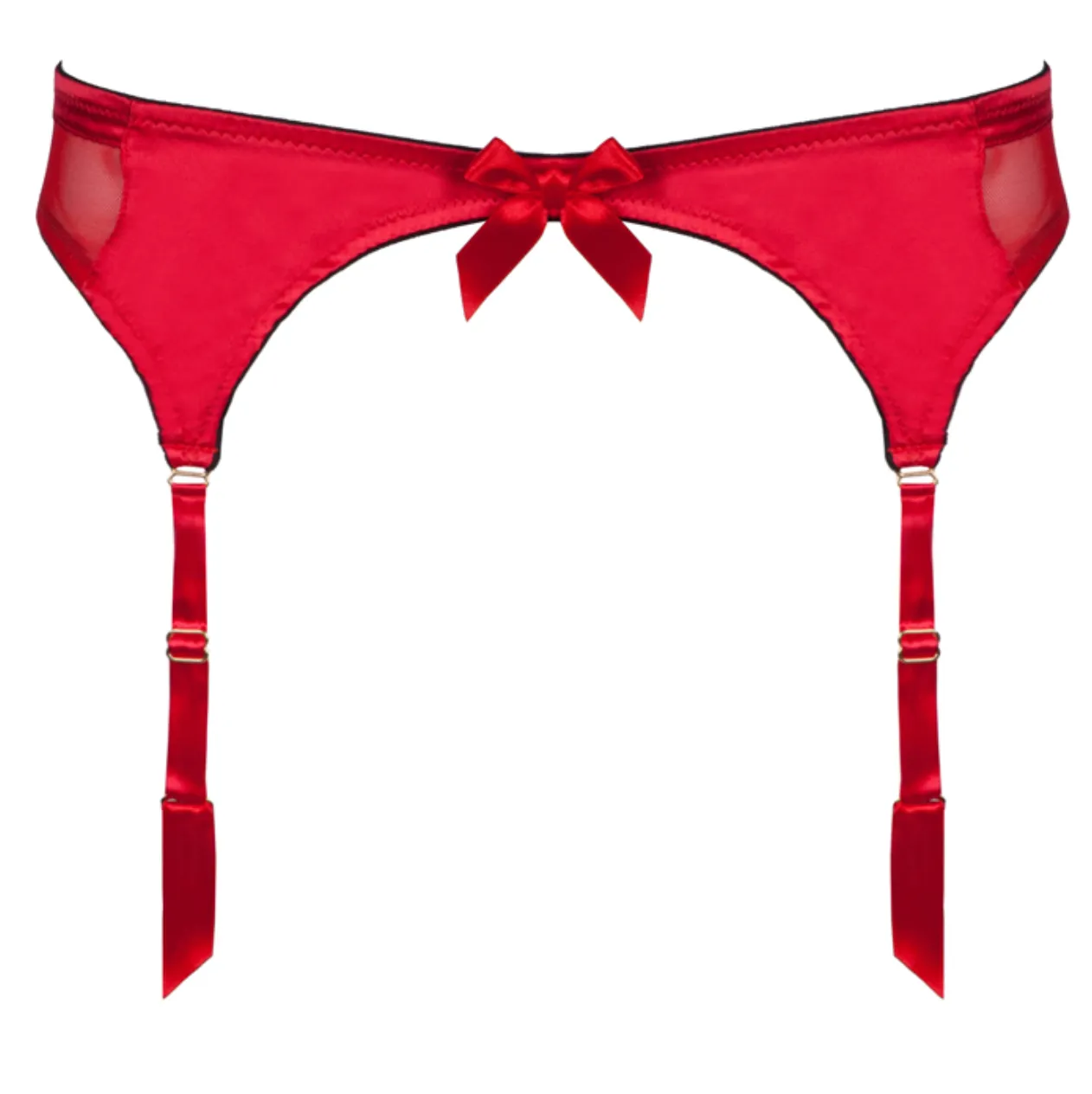 Grace Red Suspender Belt