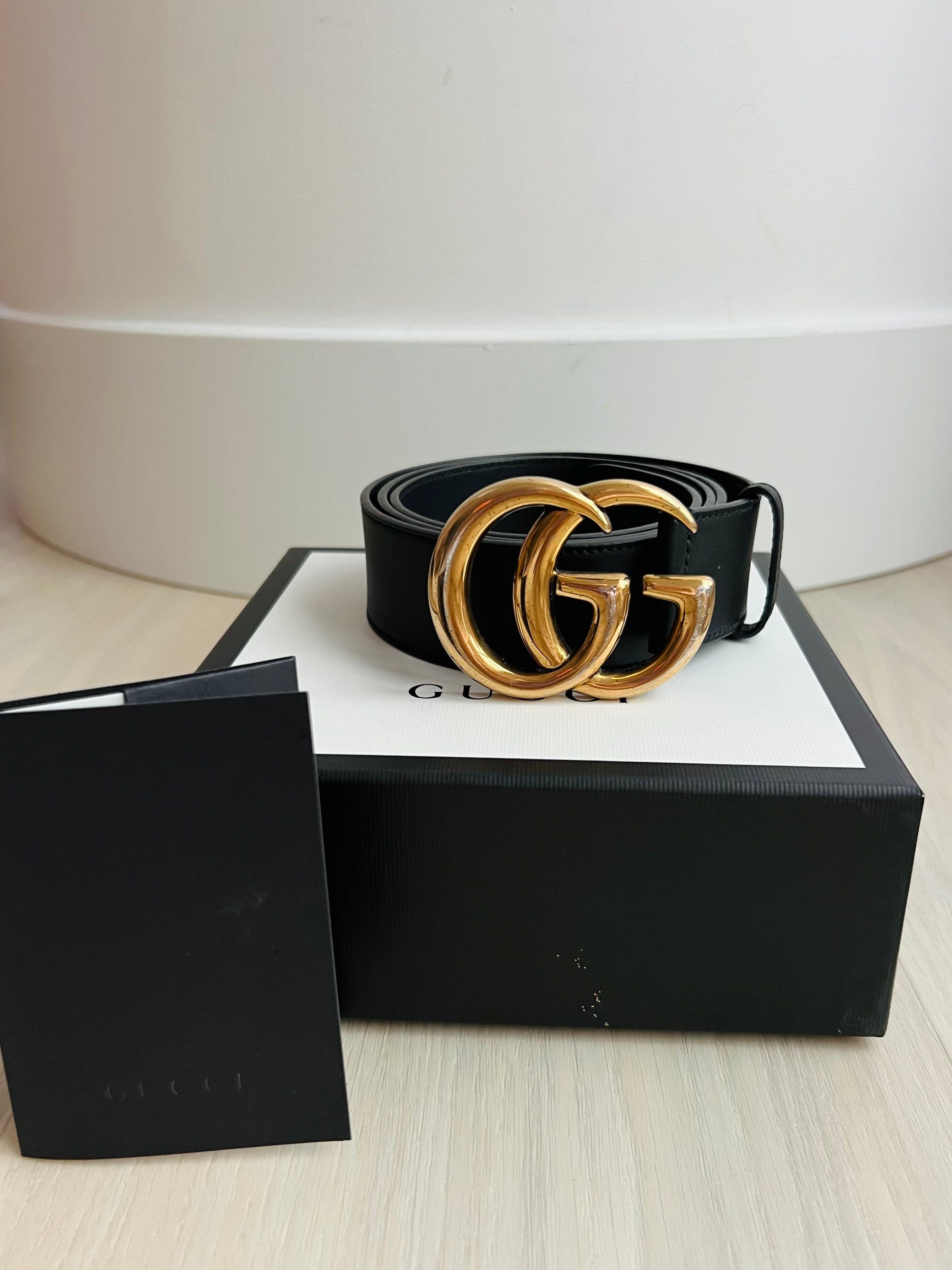 Gucci GG wide buckle belt