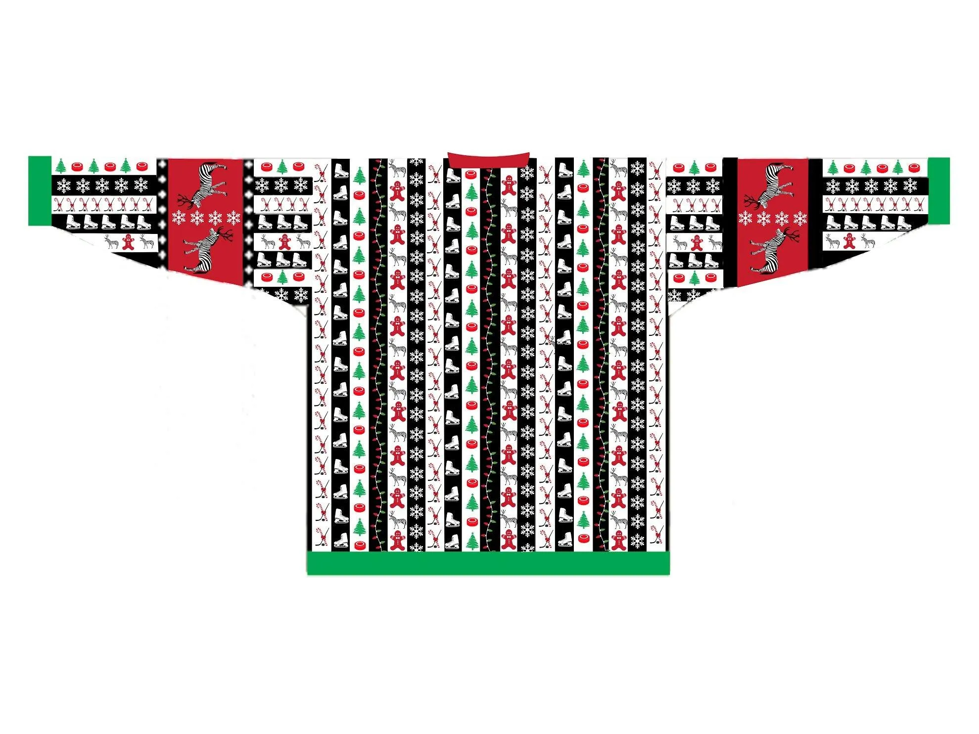 Hockey Ref Shop SUPER Ugly Holiday Referee Sweater  no