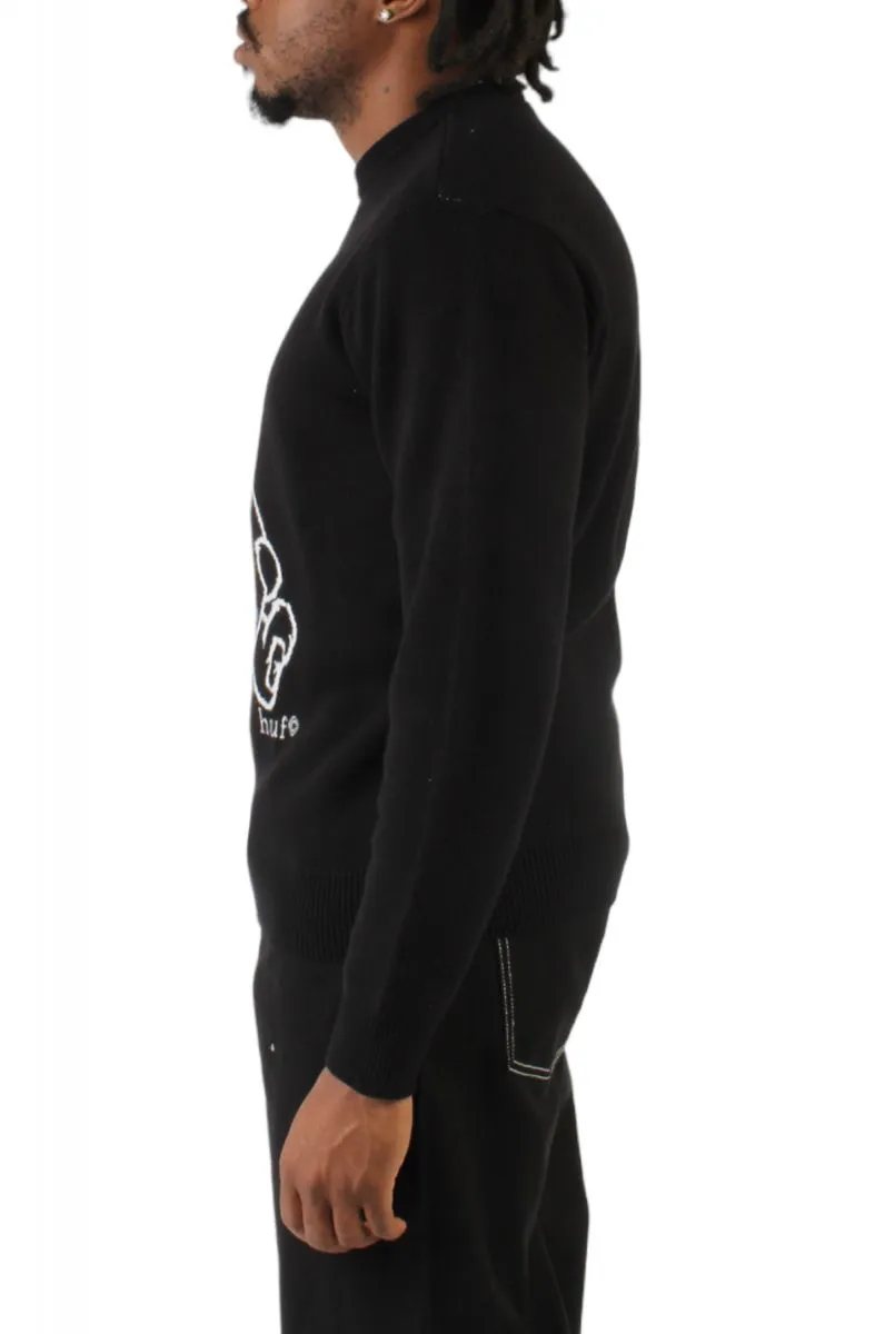 HUF  Bad News Crewneck Sweater