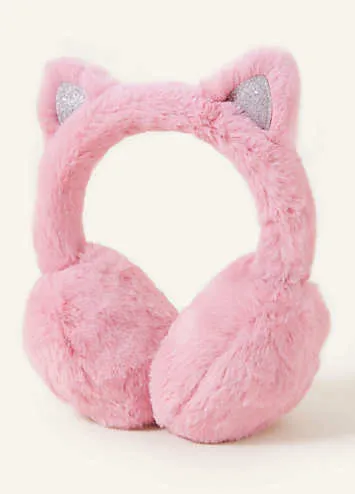 Kids Faux Fur Fluffy Cat Earmuffs by Accessorize | Look Again