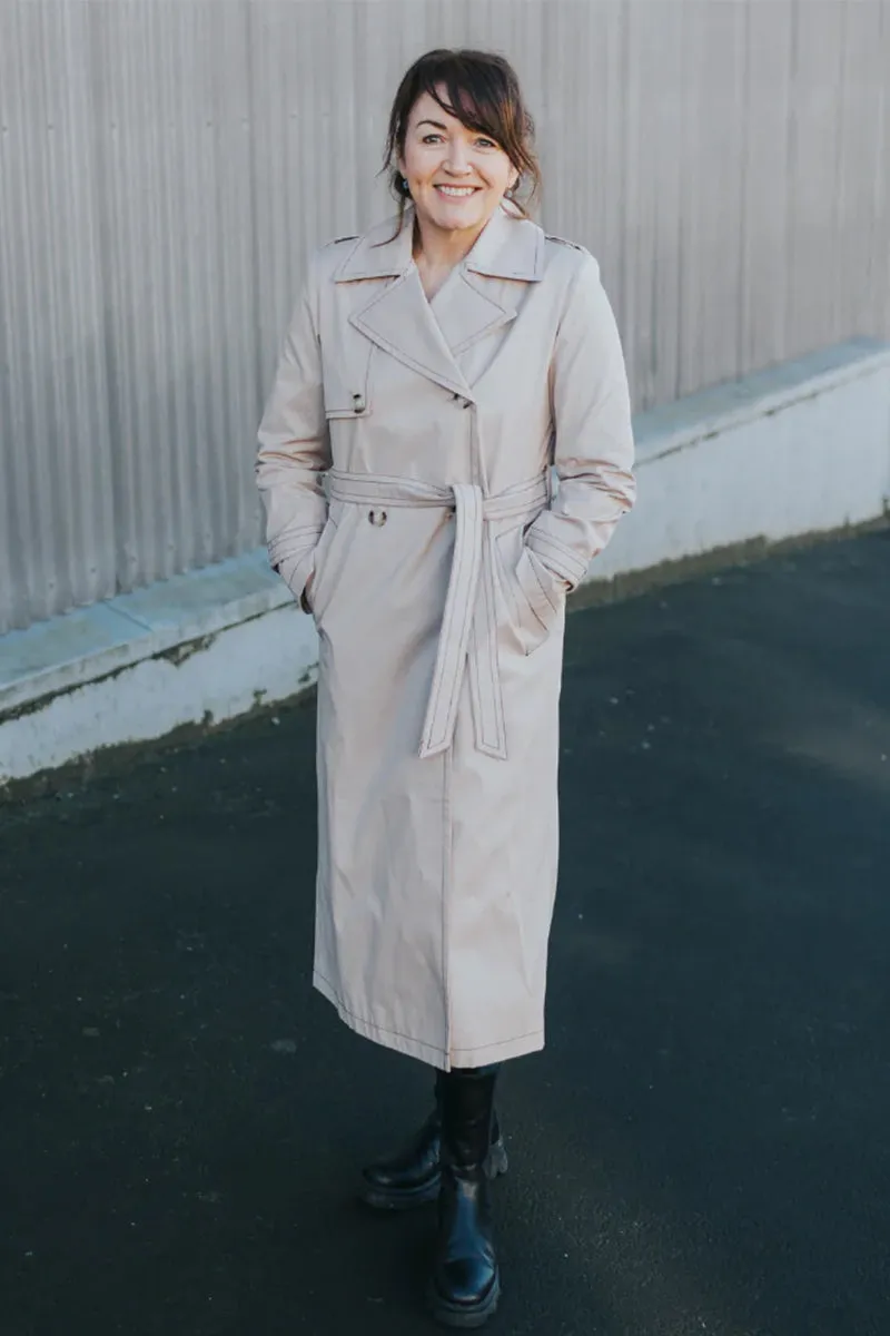 Kim Trench Coat Taupe