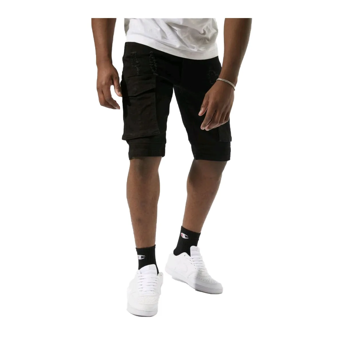 Kindred Mens Denim Shorts KD2155-JET BLACK