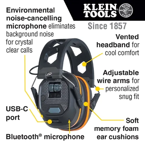 Klein Situational Awareness Bluetooth Earmuffs AESEM1S