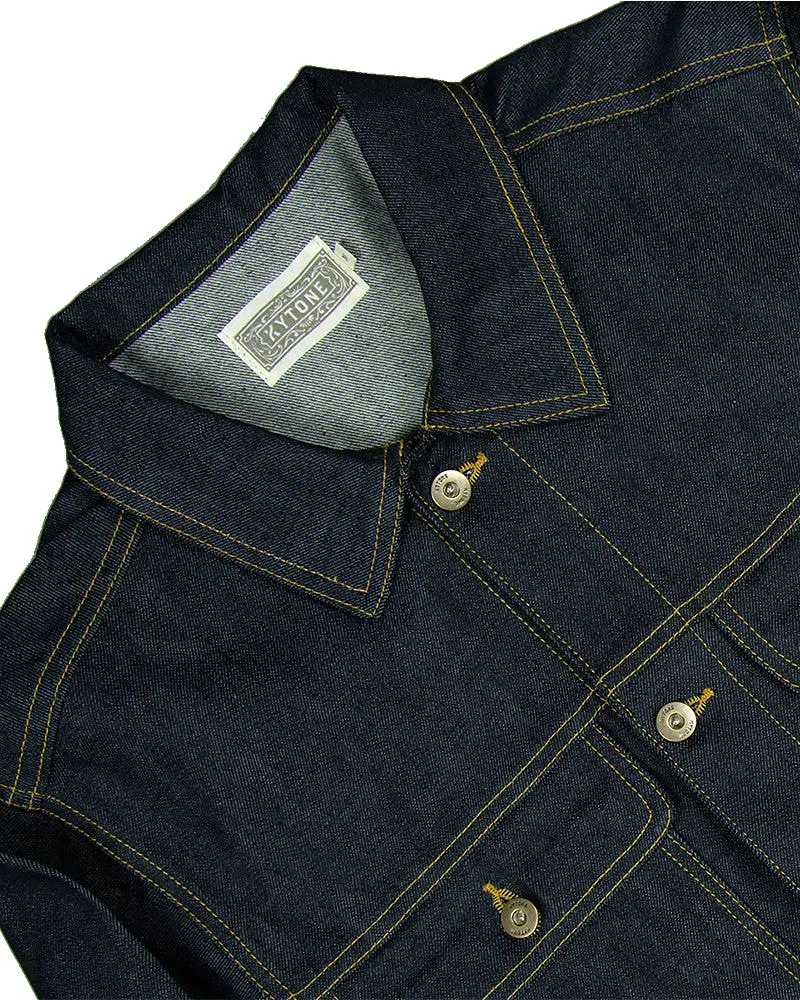 KYTONE Motorsport Selvedge Denim Embroidered Highway Jacket