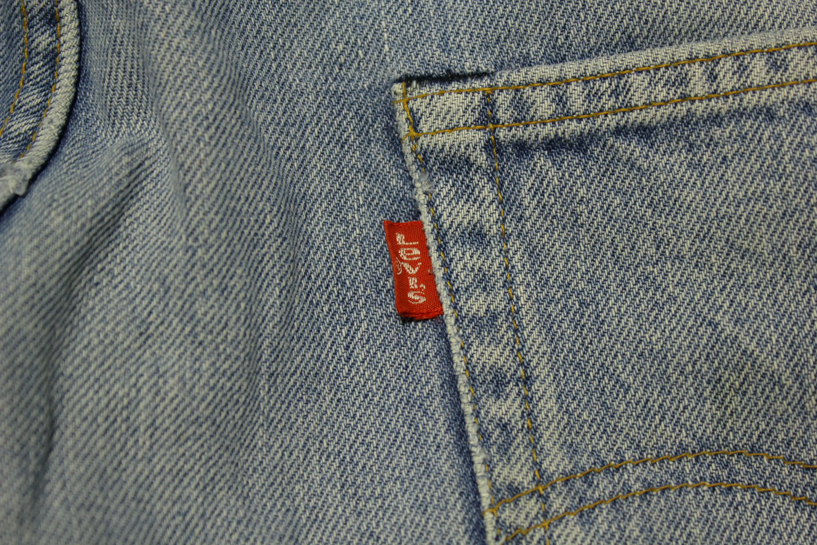 Levis 501 Selvedge Black Bar Tack #6 Stamp Vintage Redline Denim altered Blue Jeans