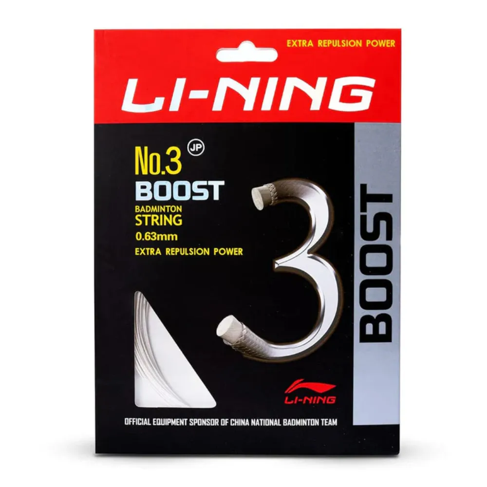 Li-Ning No. 3 Boost Badminton String (Alpine White)