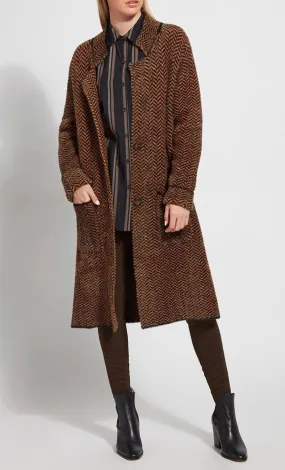 Lyssa Garnet Sweater Coat