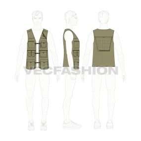 Mens Army Vest