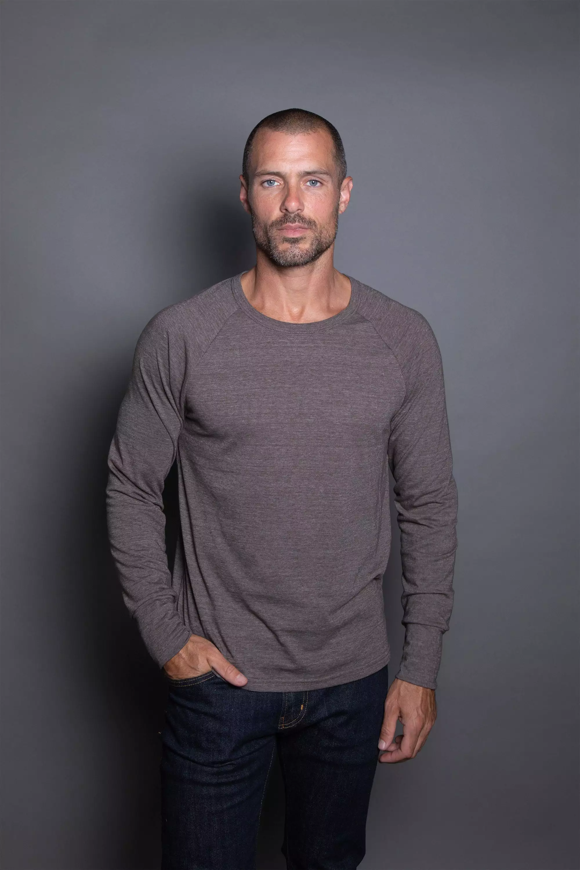 Men's Cameron Tri-Blend Long Sleeve Tee