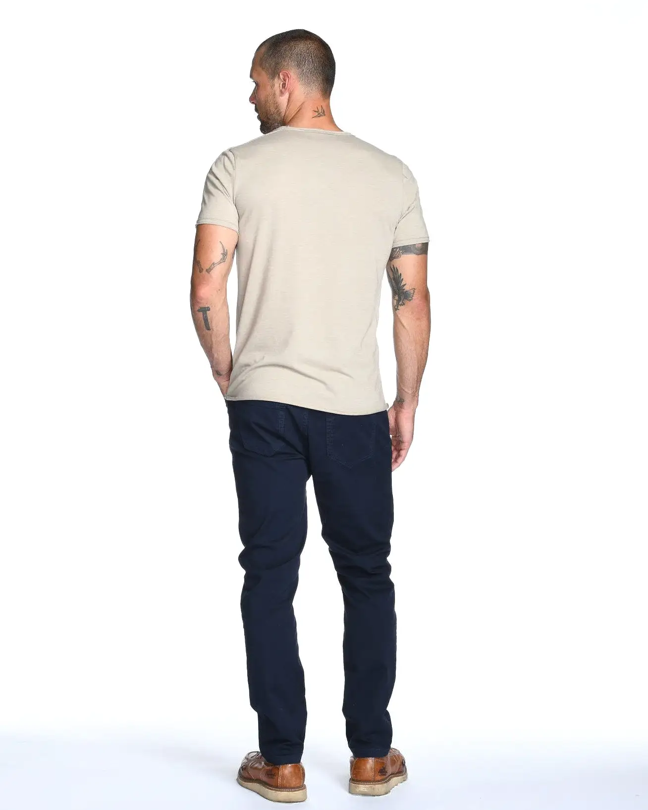 Men's Tri-Blend Patch Sleeve Tee