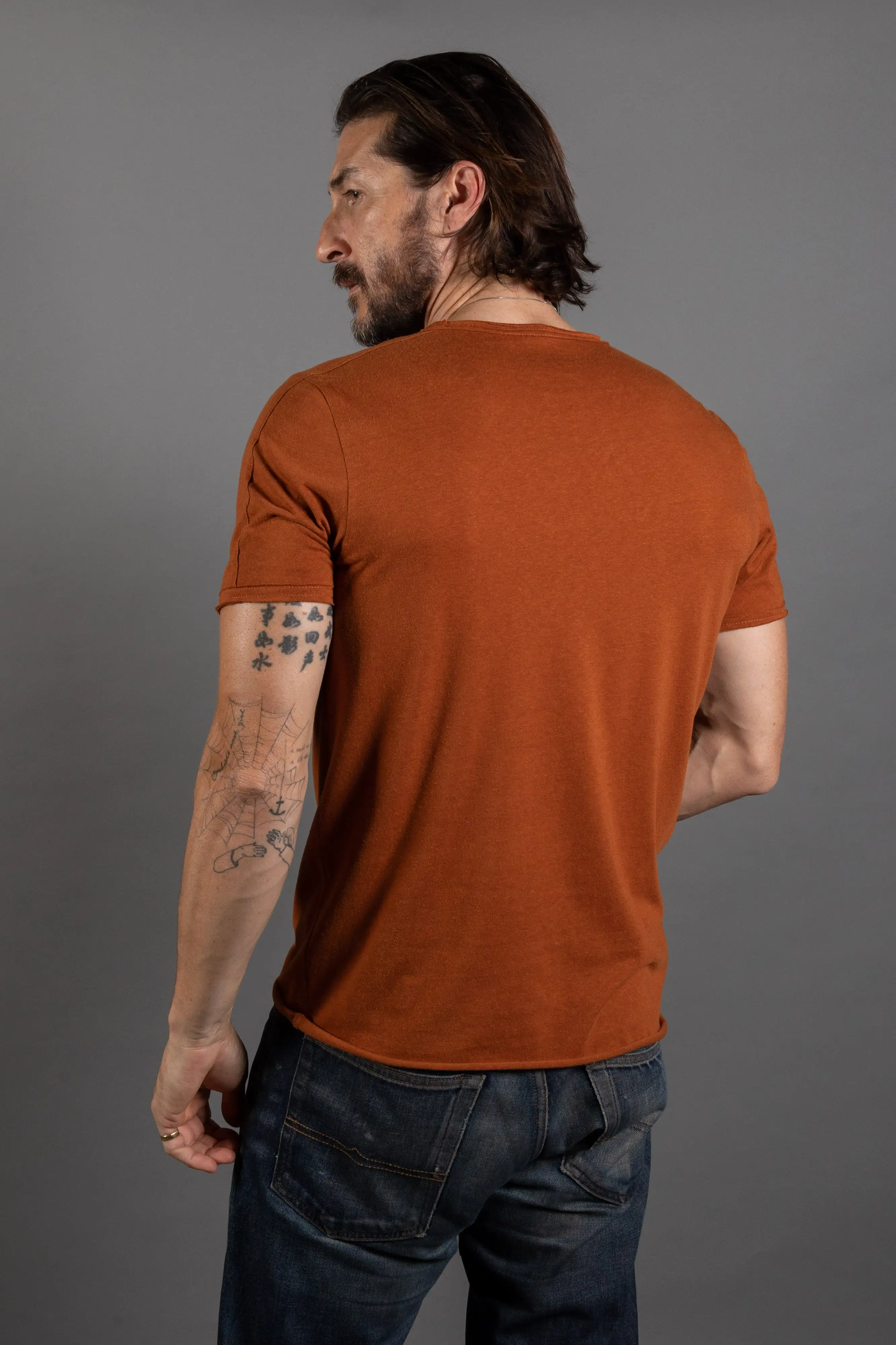 Men's Tri-Blend Patch Sleeve Tee